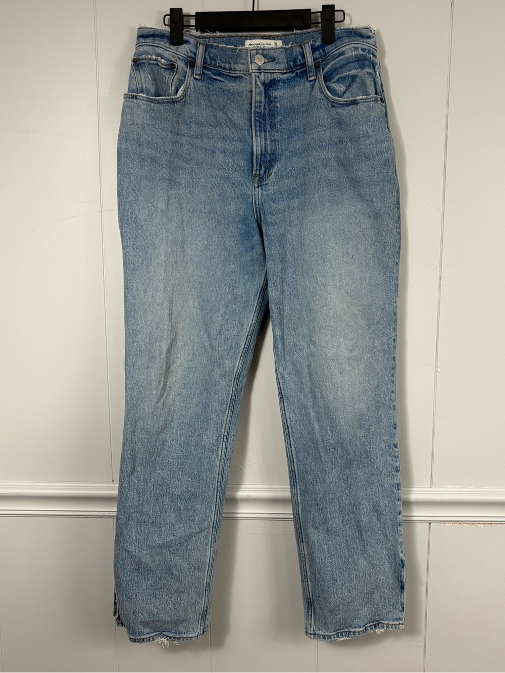 Abercrombie & Fitch The 90s Straight Ultra High Rise Curve Love Denim Jeans 12